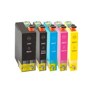 Huismerk Epson 33XL (T3357) Inktcartridges Multipack (2x zwart + 3 kleuren)